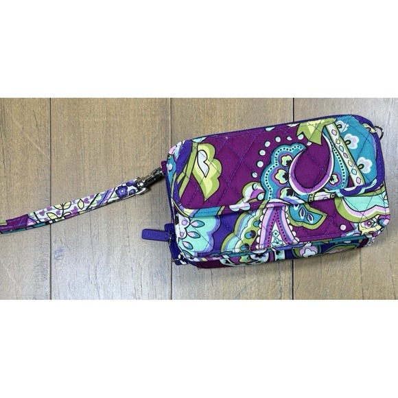 Vera Bradley All in One Crossbody Heather Pattern Purse Wristlet Wallet 2013 - Picture 4 of 10